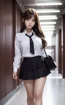 AI girl School girl♡