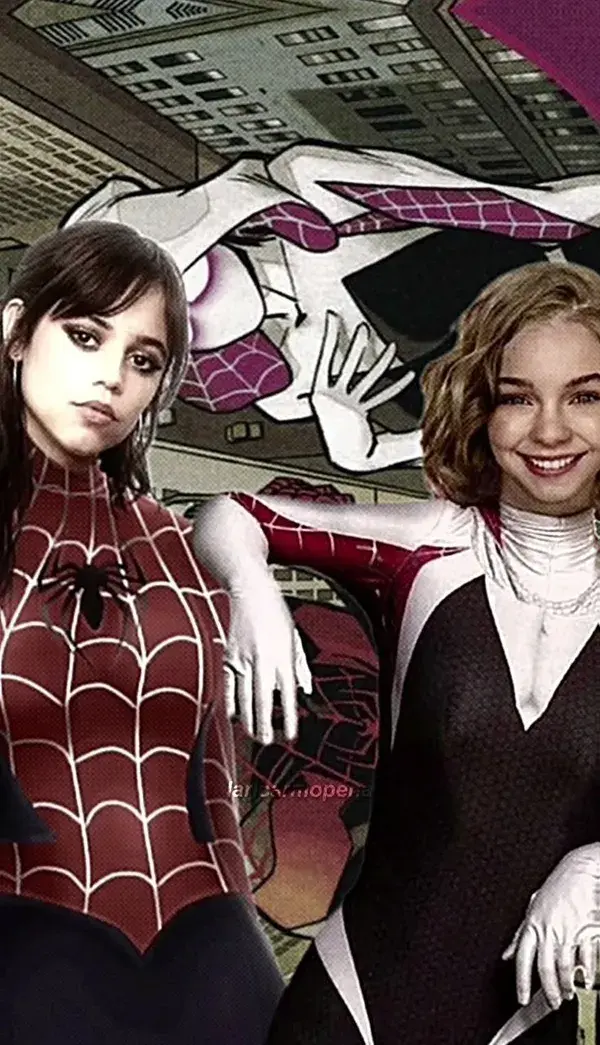 If Jenna Ortega and Emma Myers were part of the Spiderverse 🕷️🕸️