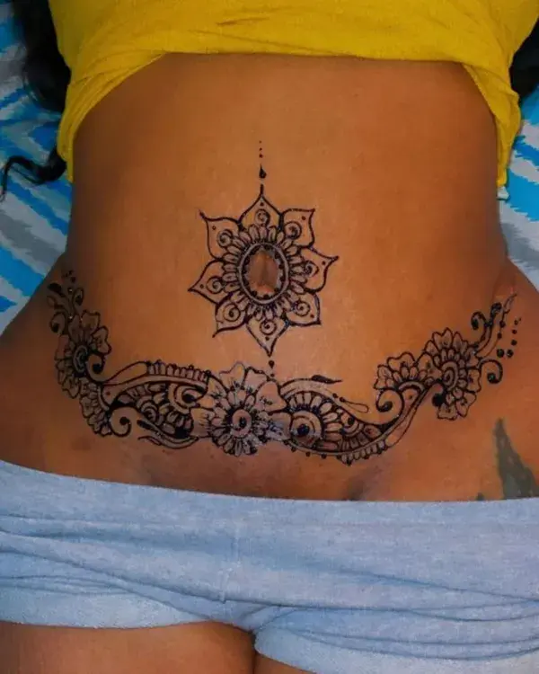 Oriental Tummy Tuck Tattoo