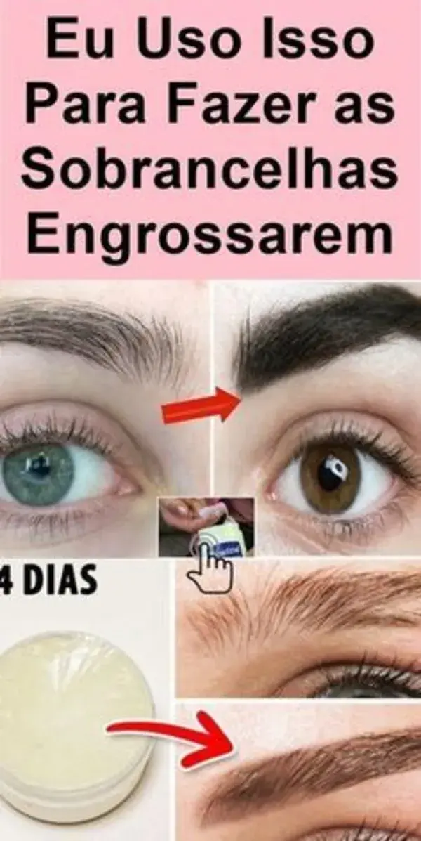 Receita Para Fazer suas Sobrancelhas Crescerem mais Rápido!