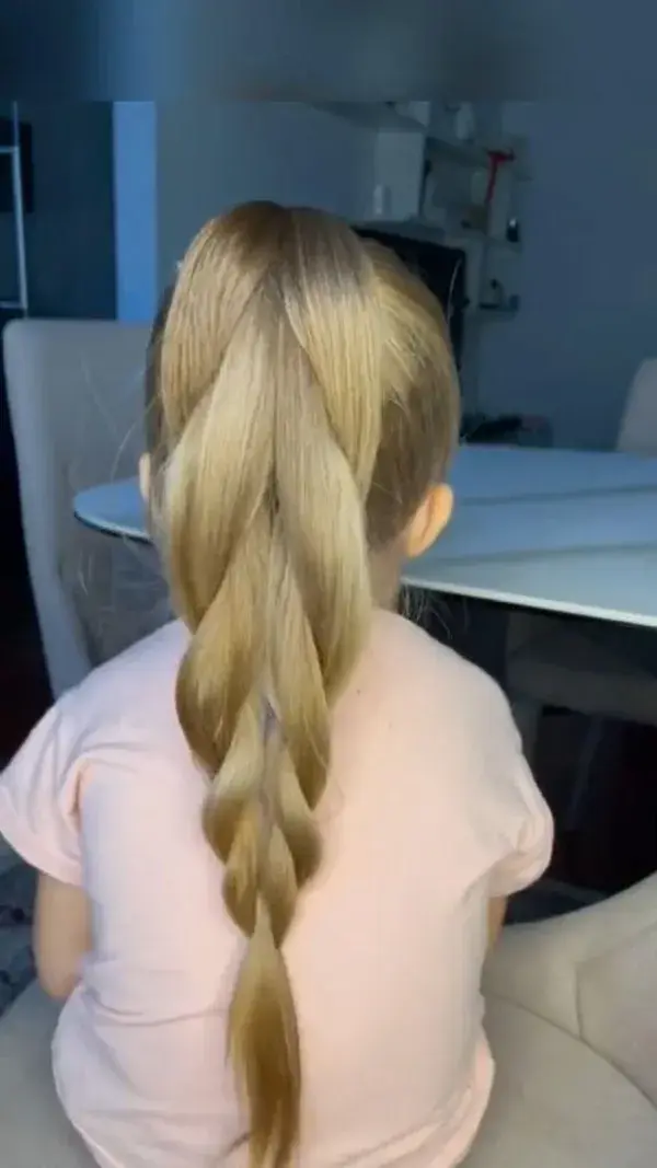 quick braids for baby girl hair style