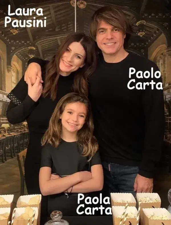 Laura Pausini , Paolo Carta e Paola Carta 2 ❤️