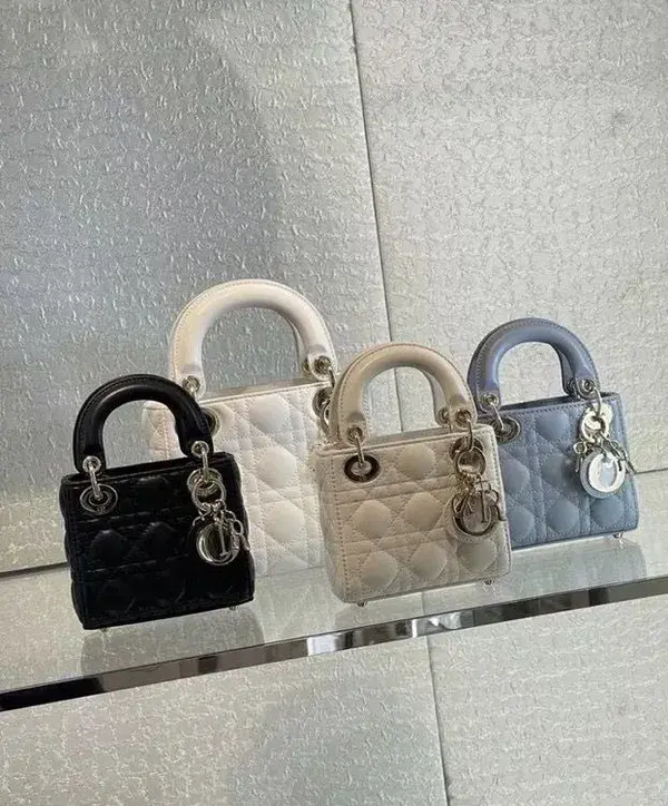 Lady Dior Bags - Black, White, Blue and Nude