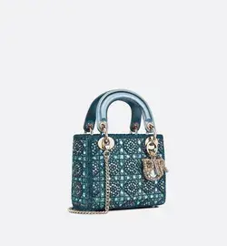 mini lady dior bag , celestial blue