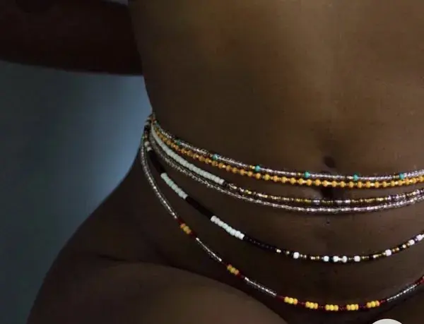 Authentic waist beads for women, African waist beads, 45 inches crystals waist beads , belly beads SALE