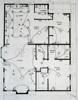 Elecrical house wireing 2D Drawings design plan your house