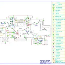 I will make electrical, fire alarm, telephone , data, cctv and public address drawings