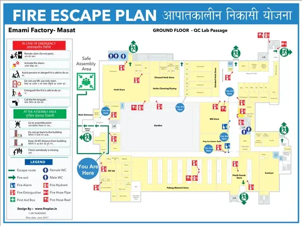 Factory evacuation plan design