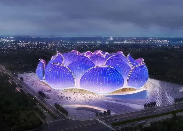 Enormous stadium in guangzhou