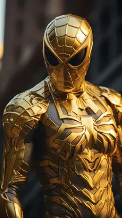 Spiderman gold costume