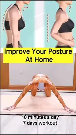 YOGA EXERCISE : IMPROVE YOUR POSTURE AT HOME #fitness #posture #kyphosis #sport