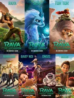 Conheça Raya e sua trupe em Raya e o Último Dragão. Sexta nos cinemas e no Disney+ com custo extra!