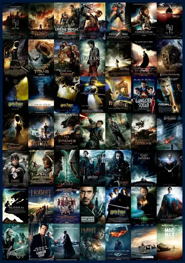 movie posters: male character