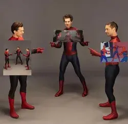 Spiderman photoshoot