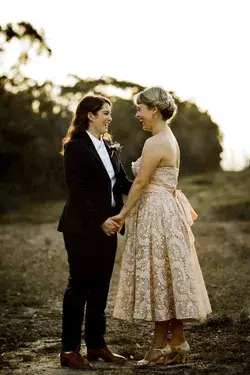 Shane Ave brings your dream wedding suit ensembles to life. LGBTQ+ owned queer wedding suits.