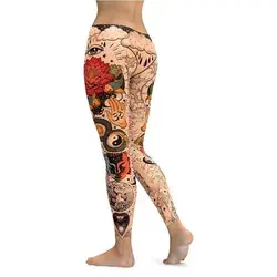 Leggings Gift For Women Tattooed Lotus