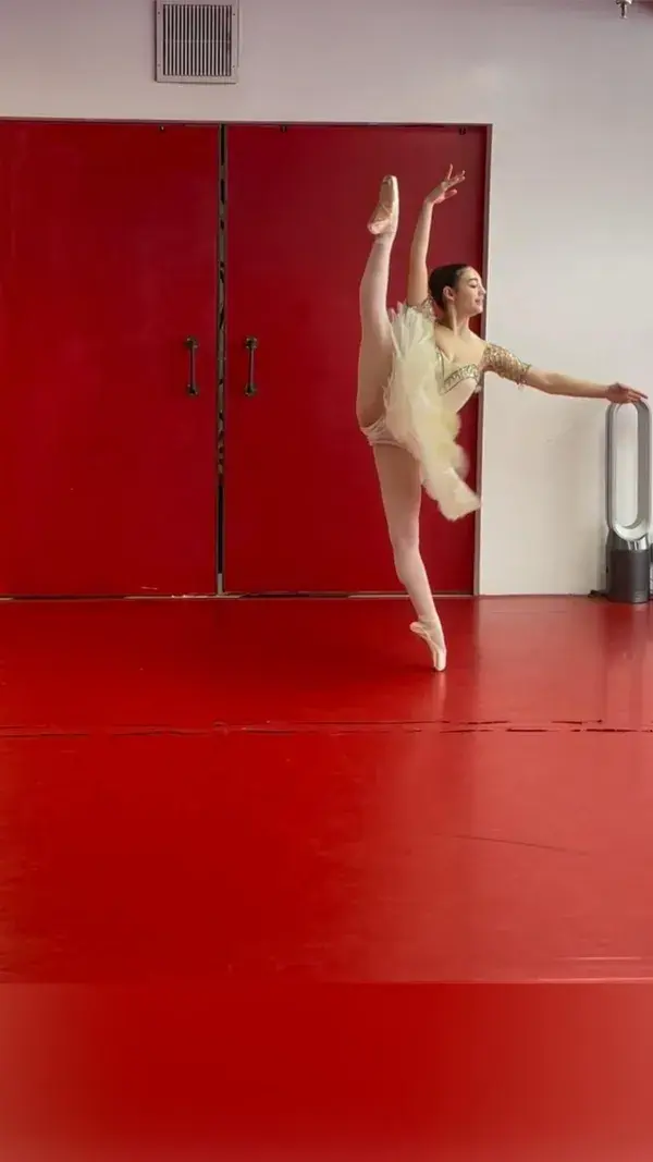 gamzatti variation from la bayadere ballet variation rehearsal 💛