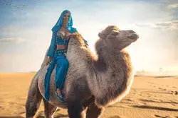 Jasmine with camel