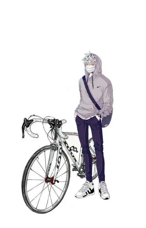 Boy bicicleta anime