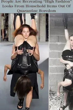People Are Recreating “High Fashion” Looks From Household