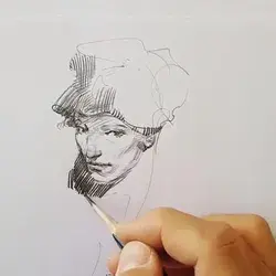 Pencil sketch artist Ferhat Edizkan