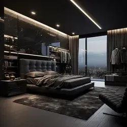 Luxury bedroom interior design with window