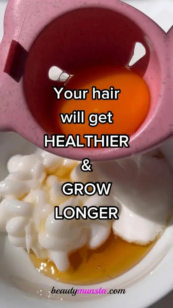 How to make an Egg Yolk Hair Mask at Home - beautymunsta - free natural beauty hacks and more!