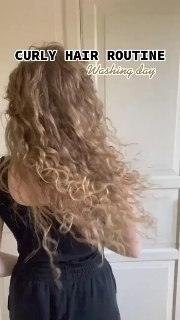 Curly hair routine