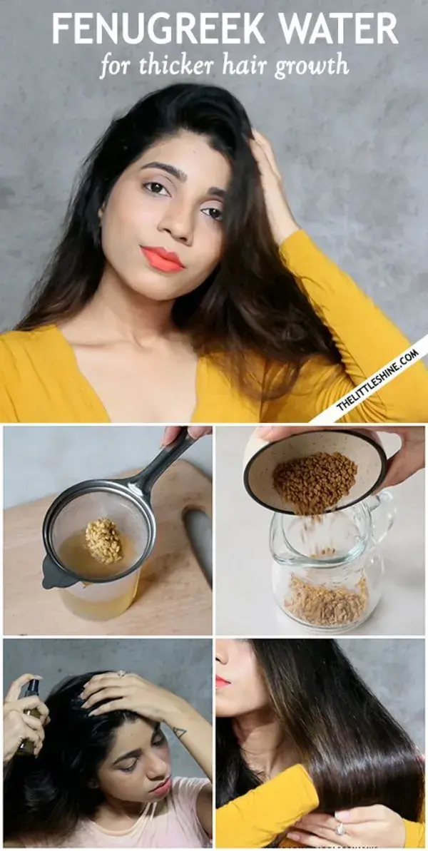 FERMENTED FENUGREEK WATER FOR THICKER HAIR GROWTH - The Little Shine