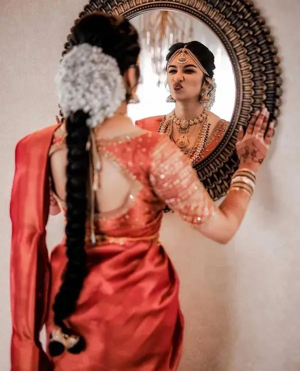 South Indian bridal photography.