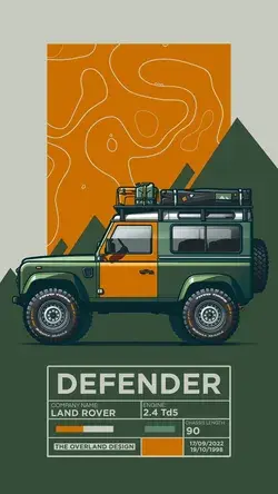 Land Rover Defender 90 Overland Build Wallpaper Design