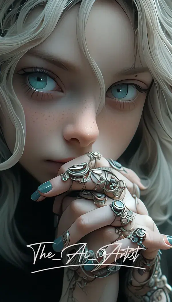 Elden Ring's Enigma Rendered in Deep Marine Hues and Dragoncore Intricacy