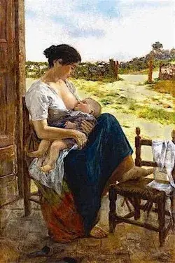 Maternity 🎨Adolfo Tommasi 🇮🇹1895