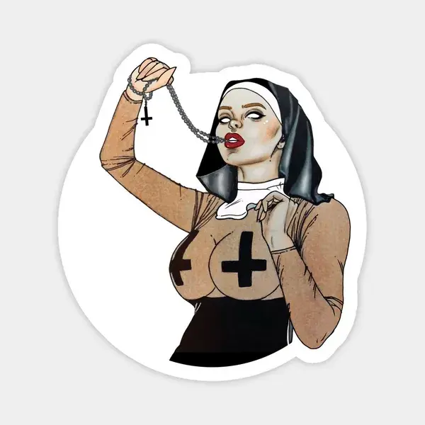 Forgive Me Father Magnet | Nun