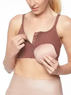 Athleta Women's Empower Mastectomy Bra Insert Beige Size DL