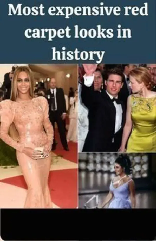 Most expensive red carpet looks in history