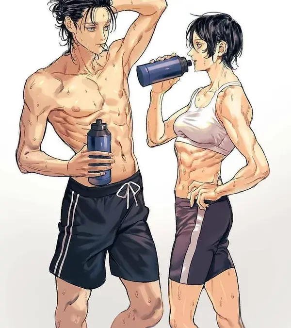 Eren and mikasa