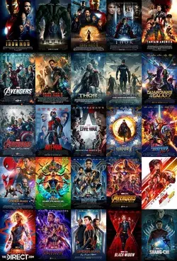 MCU Movie Posters - 25 Marvel Cinematic Universe Films