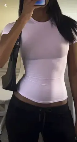 Sexy Short-Sleeve Crop Top