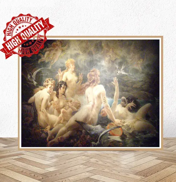 Picture-Tiles.com Set Of 24- Ceramic William Bouguereau Angel Painting Decorative Mural Tile W00808: (Set Of 24) | W01443-XL | Wayfair Canada