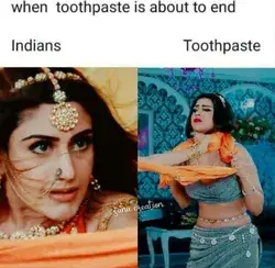 When toothpaste is about to end...