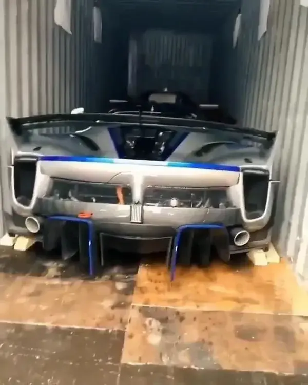 Surprising his son in a Lamborghini