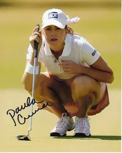 Paula creamer signed autographed lpga golf photo