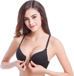 PrettyCat 
Women Push-up Heavily Padded Bra  (Black)