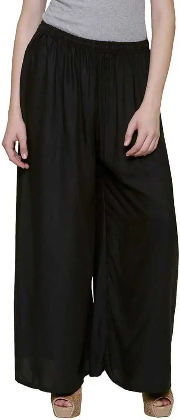 NYPA 
Flared Women Black Trousers