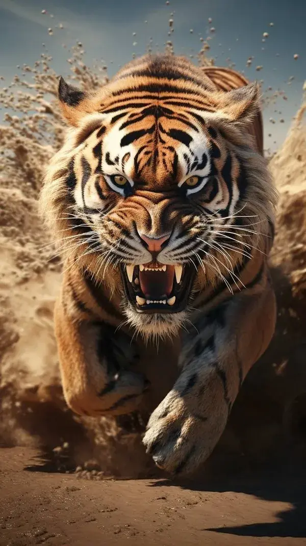 Ai generated tiger wallpaper