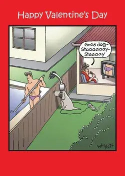 Good Dog Video Spy Adult Humor Valentine&rsquo;s Card