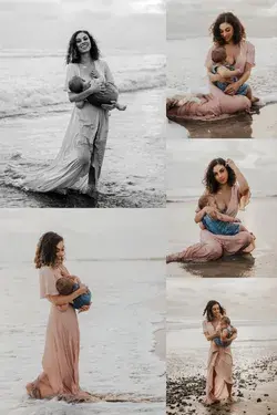 Mommy & Me Oceanside Beach Photoshoot