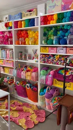 Craft Room/Art Studio/Crochet Room 😍🌈✨ my yarn storage ideas & craft room organisation