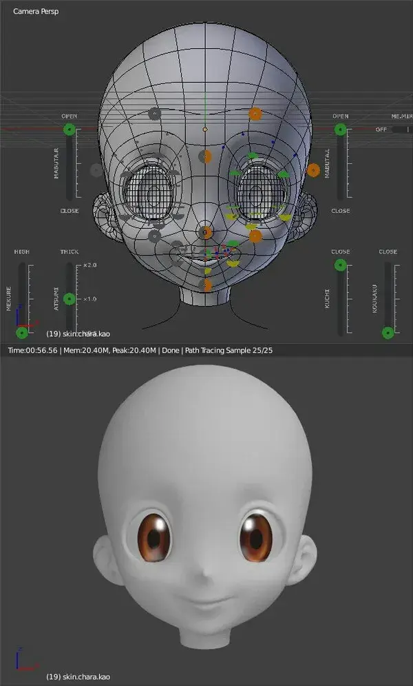 Facial rig